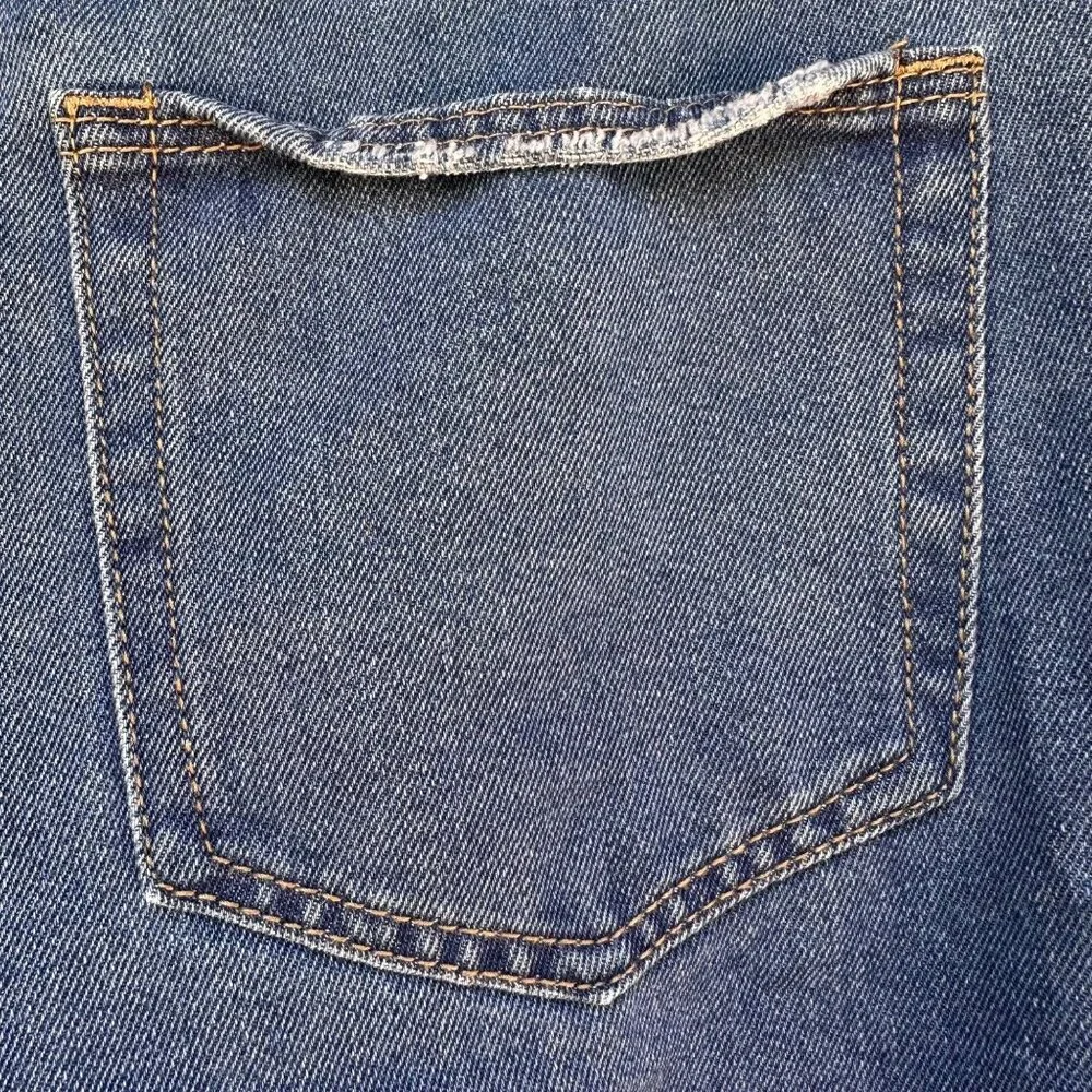 Forever 21 High Rise Ankle Distressed Lose Fit Blue Jeans Size 28 - Picture 13 of 13